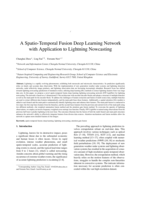 A Spatio-Temporal Fusion Deep Learning Network with Application to Lightning Nowcasting