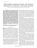 Differentiable Architecture Search with Attention Mechanisms for Generative Adversarial Networks