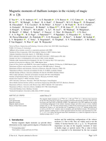 Magnetic moments of thallium isotopes in the vicinity of magic N = 126