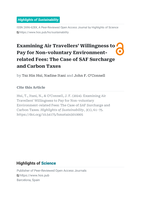 Examining Air Travellers' Willingness to Pay for Non-voluntary Environment- related Fees: The Case of SAF Surcharge and Carbon Taxes