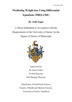 Predicting Weight-loss Using Differential Equations (PRELUDE)
