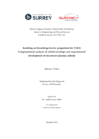 Enabling air-breathing electric propulsion for VLEO: Computational analysis of orbital envelope and experimental development of microwave plasma cathode