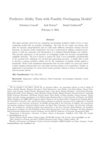 Predictive Ability Tests with Possibly Overlapping Models