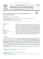 Financial development, legal systems and SME finance: Cross-country evidence