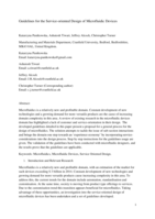 Guidelines for the service-oriented design of microfluidic devices