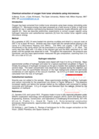 Chemical extraction of oxygen from lunar simulants using microwaves