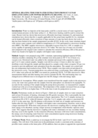 Optimal heating time for water extraction from icy lunar simulants using low power microwave heating