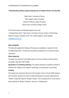 Understanding auditory gaydar experiences of lesbian women and gay men