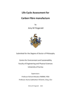 Life Cycle Assessment for Carbon Fibre manufacture