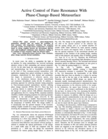 Active Control of Fano Resonance with Phase-Change-Based Metasurface
