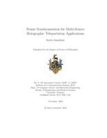 Frame Synchronisation for Multi-Source Holographic Teleportation Applications