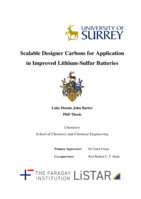 Scalable Designer Carbons for Application in Improved Lithium-Sulfur Batteries