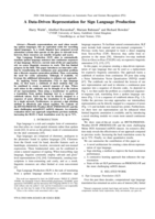 A Data-Driven Representation for Sign Language Production