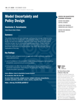 Model uncertainty and policy design