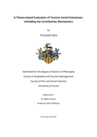A Theory-based Evaluation of Tourism Social Enterprises: Unfolding the Contribution Mechanisms