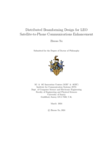 Distributed Beamforming Design for LEO Satellite-to-Phone Communications Enhancement