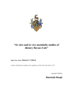 In vitro and in vivo metabolic studies of dietary flavan-3-ols