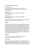 Conceptualizing Climate Law in India