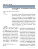Reduction of NOx on metal-free hydrogenated hexagonal boron nitride