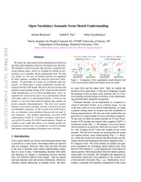 Open Vocabulary Semantic Scene Sketch Understanding