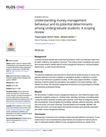 Understanding money-management behaviour and its potential determinants among undergraduate students: A scoping review