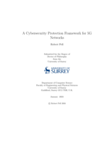 A Cybersecurity Protection Framework for 5G Networks