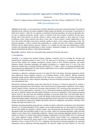 An Autonomous Centreless Approach to Chunk-Wise Data Partitioning