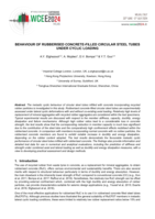 Behaviour of rubberised concrete-filled circular steel tubes under cyclic loading