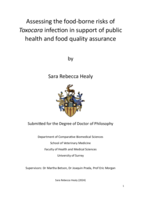 Assessing the food-borne risks of Toxocara infection in support of public health and food quality assurance