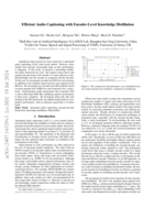 Efficient Audio Captioning with Encoder-Level Knowledge Distillation