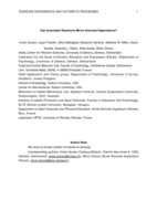 Can Automatic Reactions Mirror Exercise Dependence?