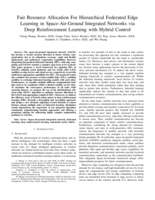 Fair Resource Allocation For Hierarchical Federated Edge Learning in Space-Air-Ground Integrated Networks via Deep Reinforcement Learning with Hybrid Control