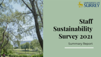 2021 Staff Sustainability Survey Summary Report