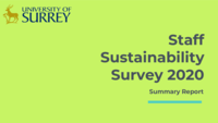 2020 Staff Sustainability Survey Summary Report
