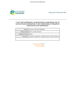 I can't get satisfaction: examining the moderating role of service brand authenticity in the relationship of imperfect experiences and satisfaction