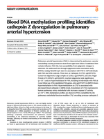 Blood DNA methylation profiling identifies cathepsin Z dysregulation in pulmonary arterial hypertension