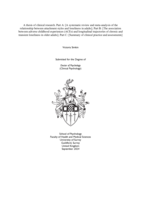 A thesis of clinical research: Part A: [A systematic review and meta-analysis of the relationship between attachment styles and loneliness in adults]; Part B: [The association between adverse childhood experiences (ACEs) and longitudinal trajectories of chronic and transient loneliness in older adults]; Part C: [Summary of clinical practice and assessments]