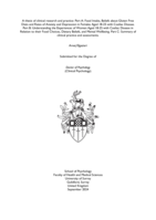 A thesis of clinical research and practice: Part A: Food Intake, Beliefs about Gluten Free Diets and Rates of Anxiety and Depression in Females Aged 18-25 with Coeliac Disease. Part B: Understanding the Experiences of Women Aged 18-25 with Coeliac Disease in Relation to their Food Choices, Dietary Beliefs, and Mental Wellbeing. Part C: Summary of clinical practice and assessments.