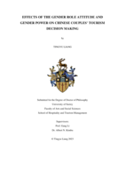 Effects of the gender role attitude and gender power on chinese couples’ tourism decision making