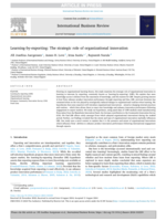 Learning-by-exporting: The strategic role of organizational innovation