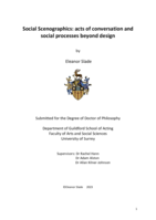 Social Scenographics: acts of conversation and social processes beyond design
