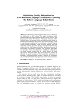 Optimizing Quality Estimation for Low-Resource Language Translations: Exploring the Role of Language Relatedness