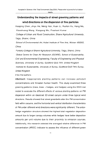 Understanding the impacts of street greening patterns and wind directions on the dispersion of fine particles