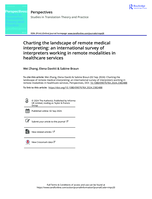 Charting the landscape of remote medical interpreting: an international survey of interpreters working in remote modalities in healthcare services