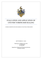 Evaluation and application of CFD for turbine rim sealing