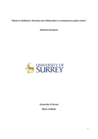 Roots to Antithesis: Diversity and collaboration in contemporary guitar works