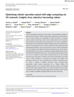 Optimising robotic operation speed with edge computing via 5G network: Insights from selective harvesting robots