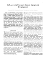 Soft Acoustic Curvature Sensor: Design and Development