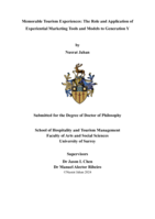 Memorable Tourism Experiences: The Role and Application of Experiential Marketing Tools and Models to Generation Y