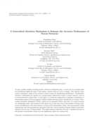 A Generalised Attention Mechanism to Enhance the Accuracy Performance of Neural Networks